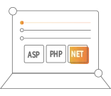 支持ASP、PHP、Asp.Net等多种语言开发